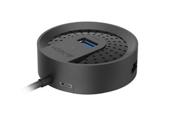 USB 3.0 Hub 4-port A4tech "HUB-30C", Cable 100cm, Micro USB Power Input Port, USB Type-C 