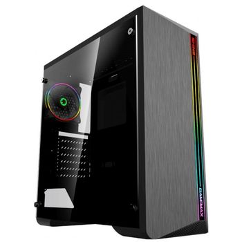 купить Case ATX GAMEMAX Shine, w/o PSU, 1x120mm ARGB fan. ARGB Strip, TG, Dust Filter, USB 3.0, Black в Кишинёве 
