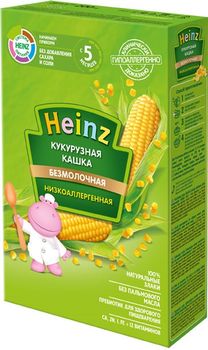 Каша Heinz низкоаллергенная кукурузная (5+ мес.), 200 г 