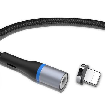 Magnetic Micro-USB Cable XO, NB125, Black 