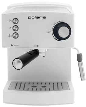 Кофеварка Эспрессо Polaris PCM1527, 850 Вт, Белый 
