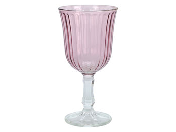 Бокал для напитков Stripe 240ml, розовый 