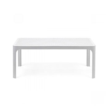 Стол кофейный Nardi NET TABLE 100 BIANCO 40064.00.000 (Стол кофейный для сада лежака террасы балкон)