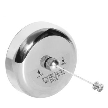 Uscator retractabil tip Sfoara de perete Round Inox 2.5m 