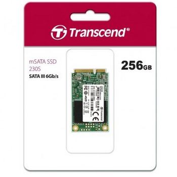 .mSATA SSD  256GB Transcend  "TS256GMSA230S" [R/W:550/400MB/s, 55/70K IOPS, SM2258H, 3D TLC] 