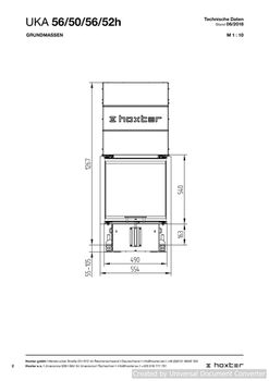 Каминная топка HOXTER UKA 56/50/56/52h 