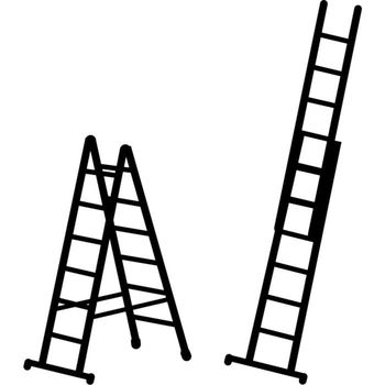 купить Двухсекционная лестница (2х14ст) Z100 49754 в Кишинёве 