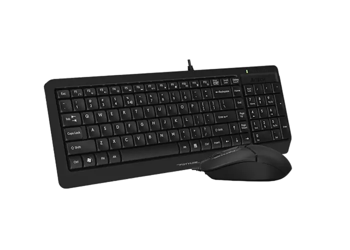 Set Tastatură + Mouse A4Tech F1512, Cu fir, Negru 