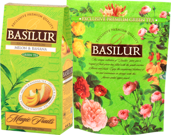 Зеленый чай Basilur Magic Fruits, Melon & Banana, 100 г 