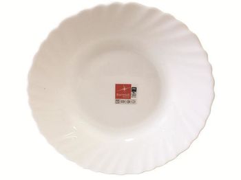 Тарелка глубокая 22.5cm Prima, белая, стеклокерамика 