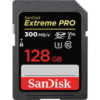Карта памяти SanDisk 128 GB SDXC UHS-II U3 V90 Extreme Pro 