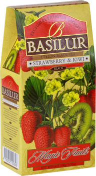 Черный чай Basilur Magic Fruits,  Strawberry & Kiwi, 100 г 