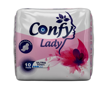 купить Прокладки гигиенические впитывающие женские Confy Lady ULTRA NORMAL STD, 10 шт. в Кишинёве 