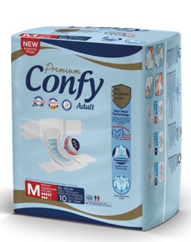 Confy Premium Adult, подгузники для взрослых, MEDIUM STD, 10 шт. 