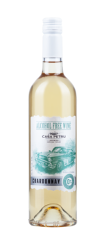 Vin fără alcool Casa Petru Chardonnay demidulce alb, 0.75L 