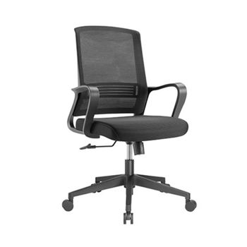 Fotoliu de oficiu Lumi Ergonomic Office Chair CH05-12, Black, Breathable Mesh Back, Pneumatic Seat-Height Adjustment,  Nylon Base, 50mm PU Caster, 100mm Class 3 Gas Lift, Weight Capacity 150 Kg
