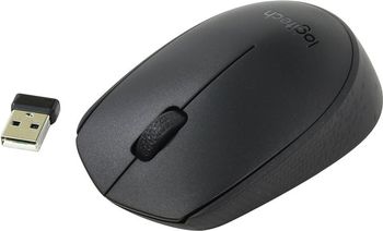 купить Wireless Mouse Logitech B170 OEM, Optical, 3 buttons, Ambidextrous, 1xAA, Black в Кишинёве 