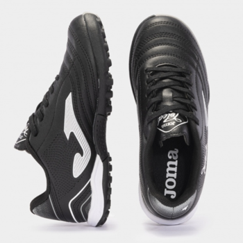 Ghete de fotbal JOMA - TOLEDO JR 2401 BLACK WHITE TURF 