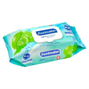 cumpără Freshmaker Șervețele umede  Antibacteriale 120 buc cu capac în Chișinău 
