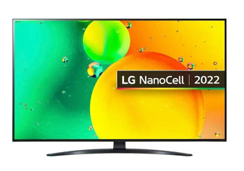 50" LED TV LG 50NANO766QA, Black (3840x2160 UHD, SMART TV, DVB-T/T2/C/S2) 