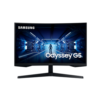 купить 27" SAMSUNG Odyssey G5 C27G55TQ, Black Curved-VA 2560x1440, FreeSync144Hz, 1ms MPRT, 250cd, DP+HDMI в Кишинёве 
