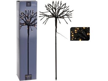 Copac decorativ coroana-"glob" 78cm, 64LED, D35cm, alb-cald 