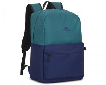 купить 16"/15" NB backpack - RivaCase 5560 Aquamarine/Cobalt Blue в Кишинёве 