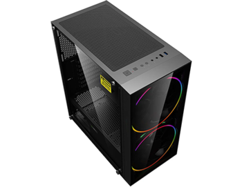 купить Case ATX GAMEMAX Black Hole, w/o PSU, 2x200mm ARGB fans, PWM hub,Transparent panel, USB3.0, Black в Кишинёве 