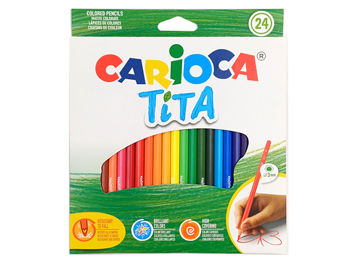 Set creioane colorate Carioca Tita 24buc 
