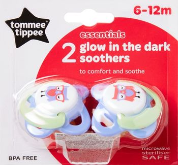 cumpără Tommee Tippee Suzetă Basics pentru noapte din latex, 6-12 luni, 2 buc. în Chișinău 