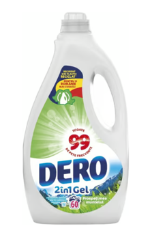 cumpără Dero 2in1 Gel, Prospeţimea Muntelui, 3.0L  (60 spălări) în Chișinău 