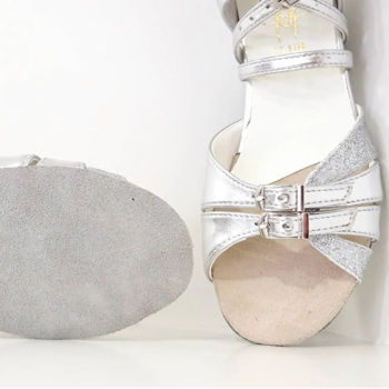 Pantofi pentru dans B2/1  argintiu 