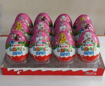 Ou din ciocolată cu surpriză Kinder Maxi Surprise Easter, pentru fete, 100 g 