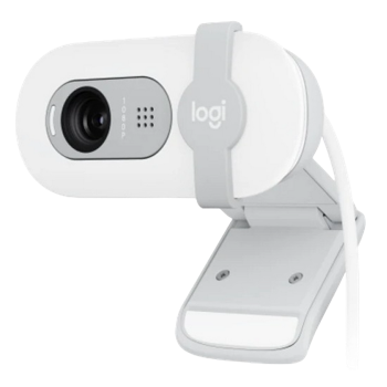 Camera Logitech BRIO 100, 1080p/30fps, FoV 58°, 2MP, Fixed Focus, Shutter, 1.5m, White 
