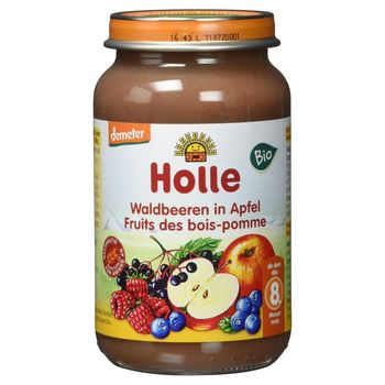 Piure de mere și fructe de pădure Holle (8 luni+), 220g 