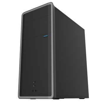 Case ATX 500W Sohoo 2809BG, 2xUSB2.0, Black-Grey, ATX-500W-12cm 