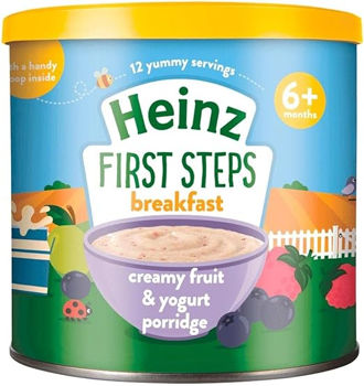 Heinz First Steps Каша Злаки-фрукты-йогурт (6 м+) 240 гр. 