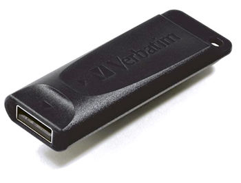 64GB USB Flash Drive Verbatim Store 'n' Go Slider 64GB, Black, USB 2.0, 98698 (memorie portabila Flash USB/внешний накопитель флеш память USB)
