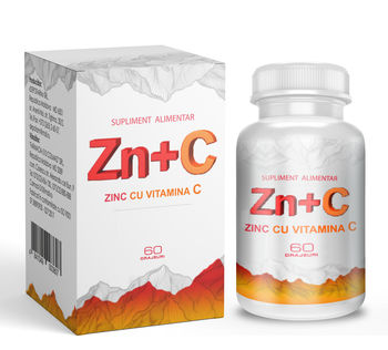 💚 Zn+C (Цинк с витамином С). 60 драже. 