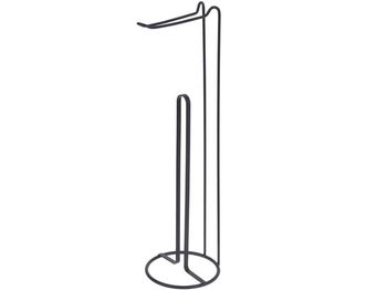 Suport pentru hârtie  WC cu rezervor Bathroom 54cm, metal, negru 