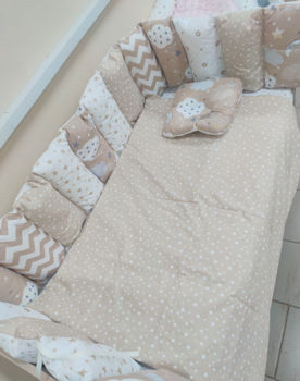 Бортики в кроватку Pampy Beige 