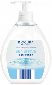 Săpun cremă de mână lichid sensibil Biocura Crehmaife, 500 ml 