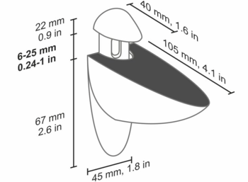 cumpără Suport de rafturi ARA (set) 6-25 mm, argintiu în Chișinău 