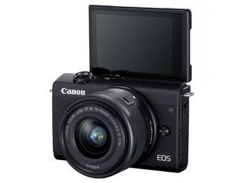 DC Canon EOS M200, Black & EF-M 15-45mm f/3.5-6.3 IS STM KIT (Streaming Kit) 