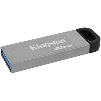 Память USB Flash 32GB Kingston DTKN/32GB DataTraveler Kyson Silver, Metal casing, Compact and lightweight (Read 200 MByte/s), USB 3.2 (memorie portabila Flash USB/внешний накопитель флеш память USB)