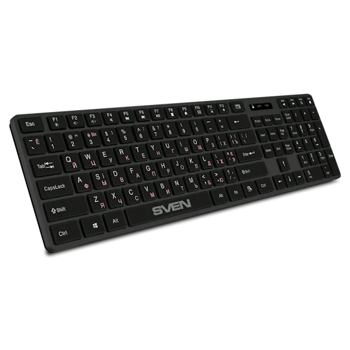 Клавиатура SVEN E5300W, Беспроводная, Черный 