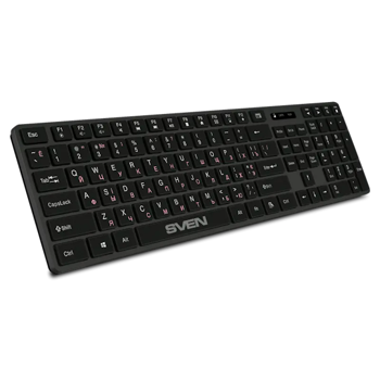 Tastatură SVEN E5300W, Fără fir, Negru 