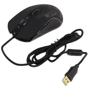 Gaming Mouse Qumo Gothic, Optical,200-3200 dpi, 7 buttons, Ambidextrous, RGB, USB 