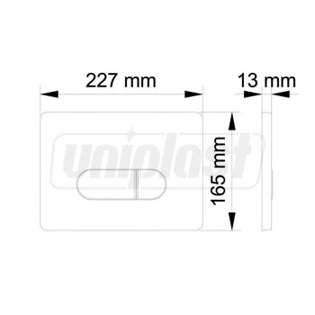 cumpără Buton actionare rezervor (incorporabil) SIENA (negru mat) (Black Matt)  VISAM în Chișinău 