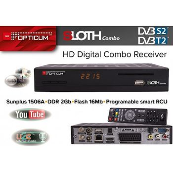 купить HD Sloth Combo Plus PVR (H.265/HEVC) DVB-S/S2/T/T2/C/IPTV в Кишинёве 